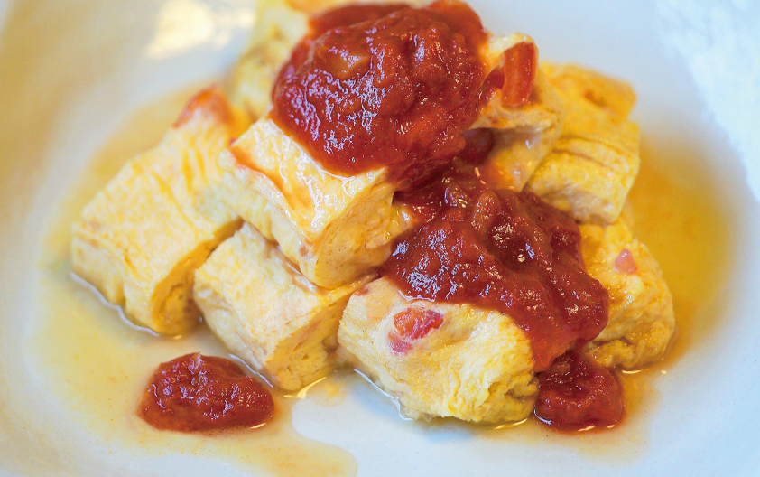 八屋、洋風出し巻きトマト